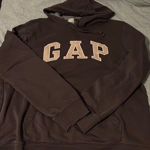 GAP Logo Hoodie.  Size L. Brown/Tan